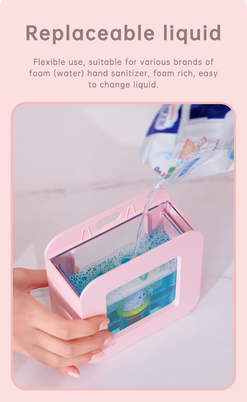 Cute Cat Rechargeable Touchless Automatic Soap Dispenser with Night Light