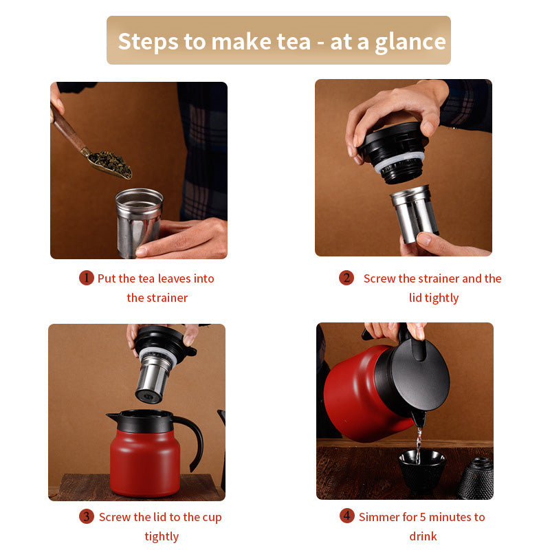 Stainless Steel Insulation Stewed Tea/Coffee Pot
