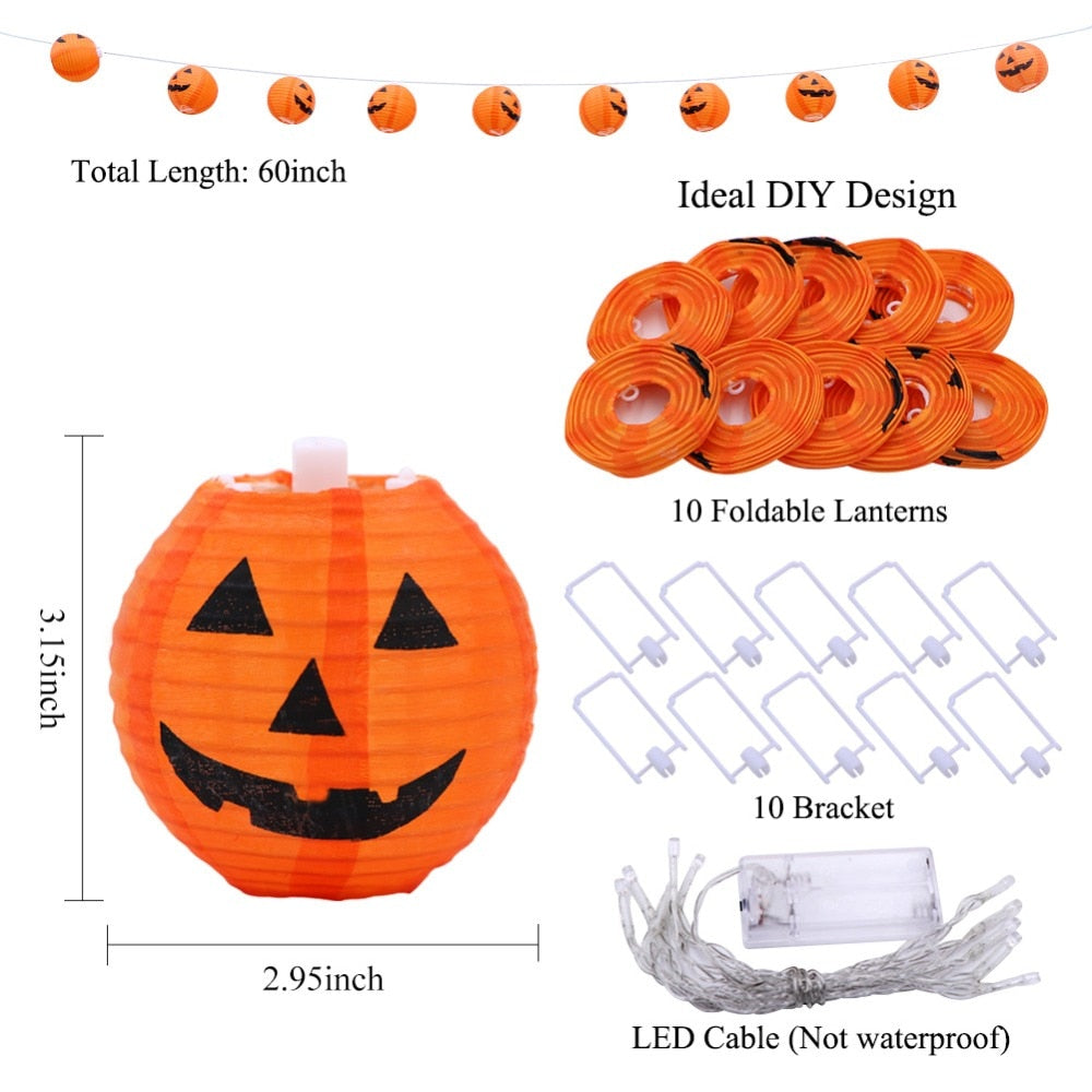 Halloween Pumpkin LED String Lights