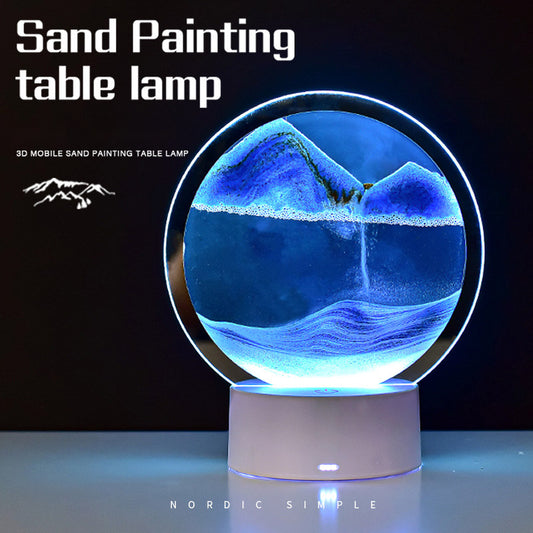 Creative Quicksand Lamp Tabletop