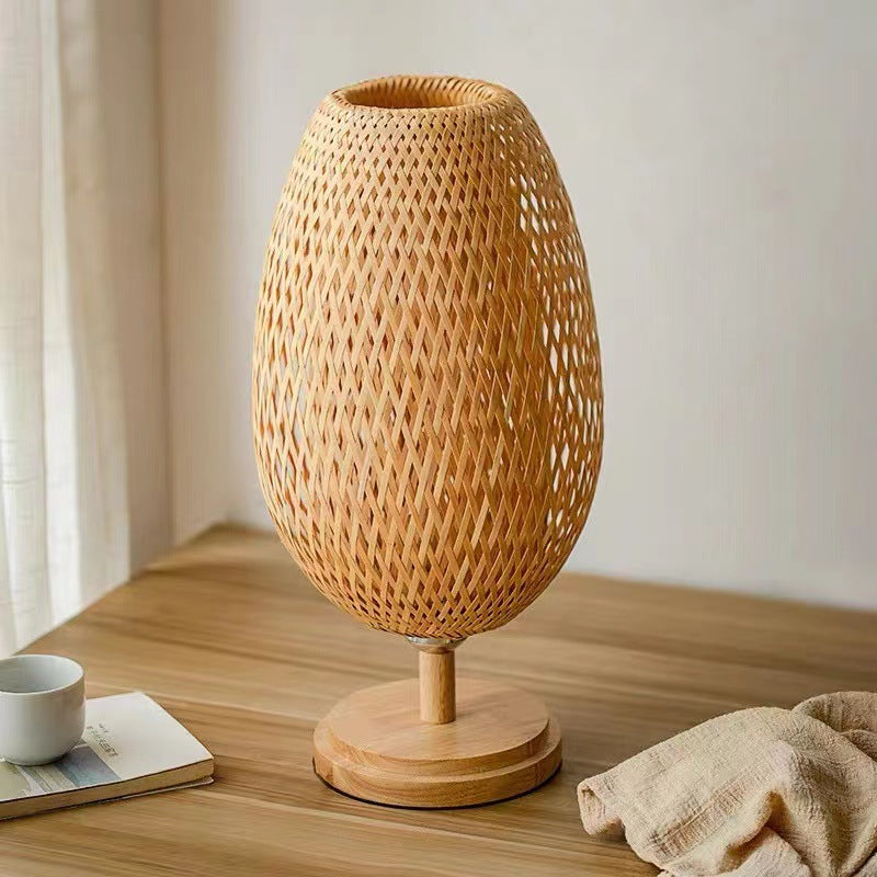 Zen Bamboo Woven Desk Lamp