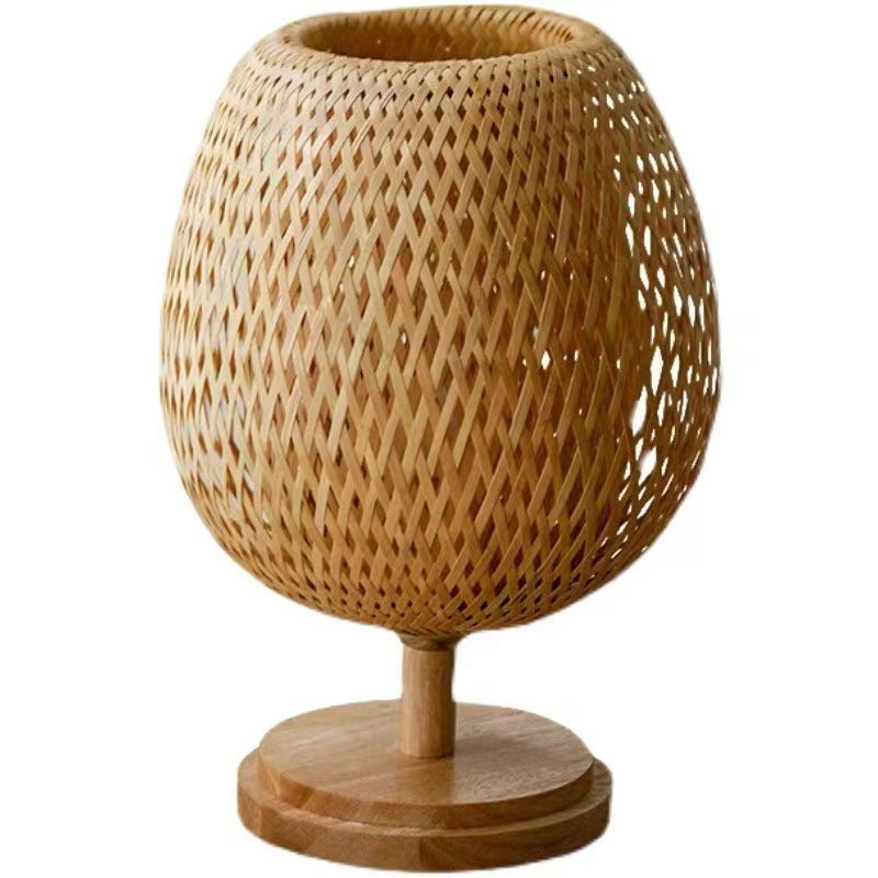 Zen Bamboo Woven Desk Lamp