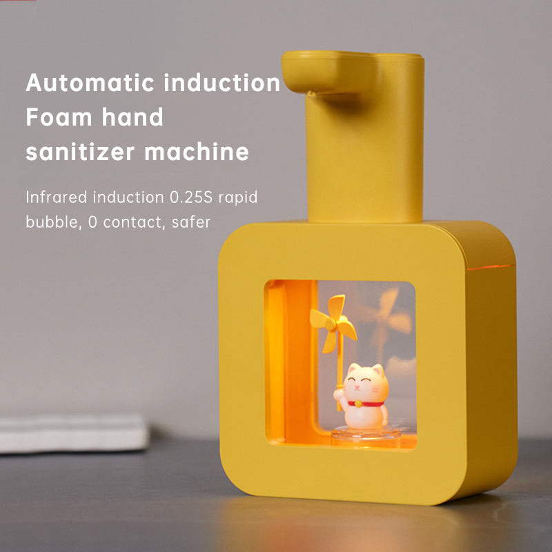 Cute Cat Rechargeable Touchless Automatic Soap Dispenser with Night Light