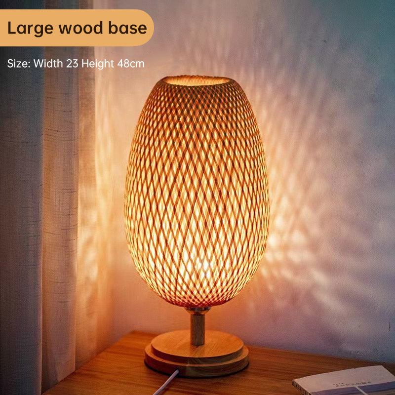 Zen Bamboo Woven Desk Lamp