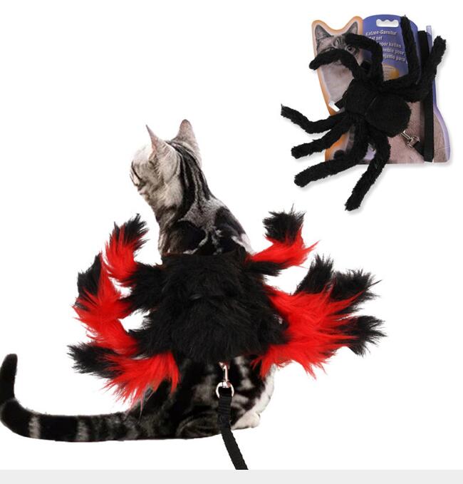 Cat Halloween Spider Harness Leash