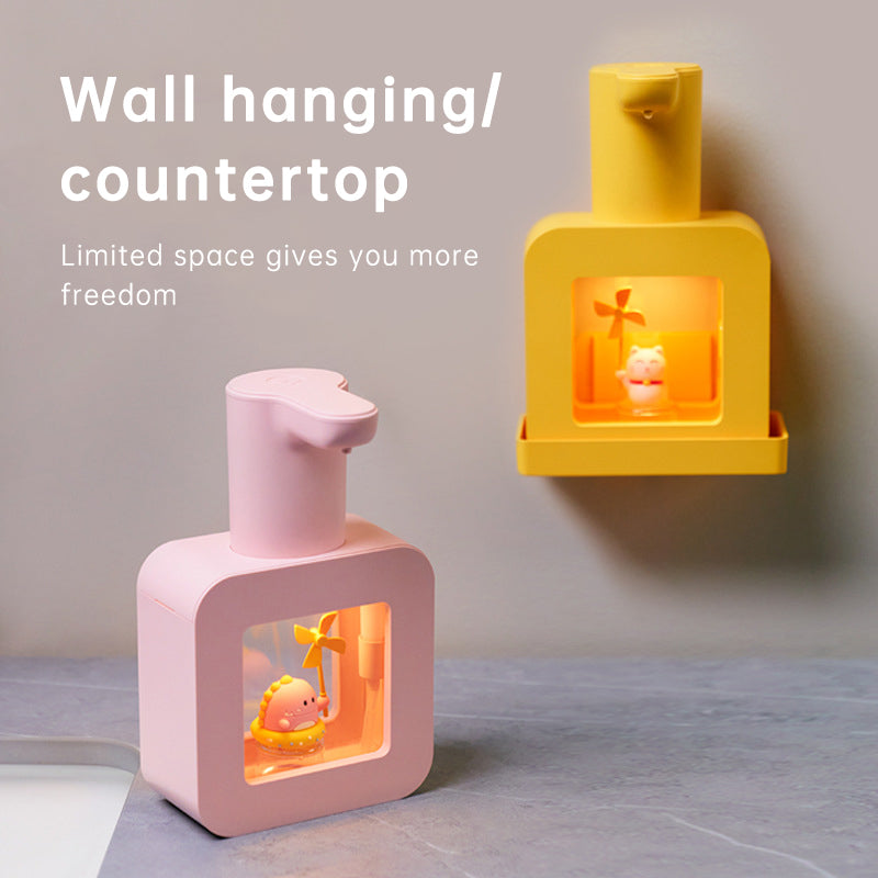 Cute Cat Rechargeable Touchless Automatic Soap Dispenser with Night Light