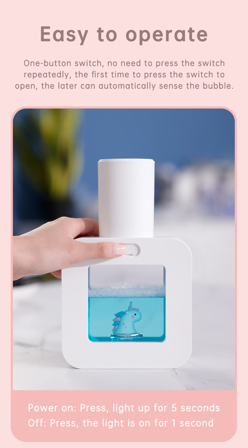 Cute Cat Rechargeable Touchless Automatic Soap Dispenser with Night Light