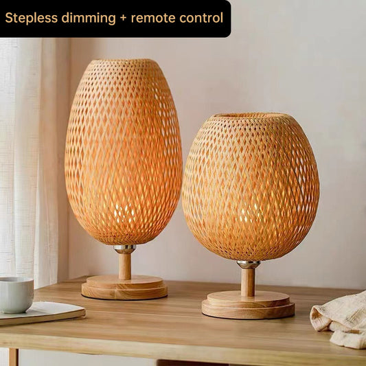 Zen Bamboo Woven Desk Lamp