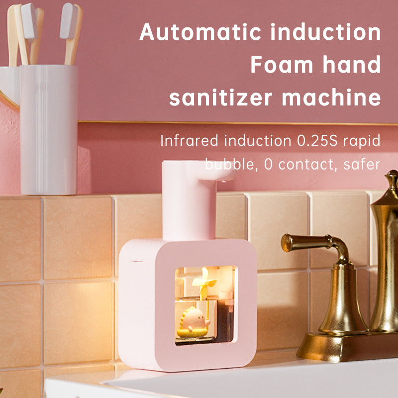 Cute Cat Rechargeable Touchless Automatic Soap Dispenser with Night Light