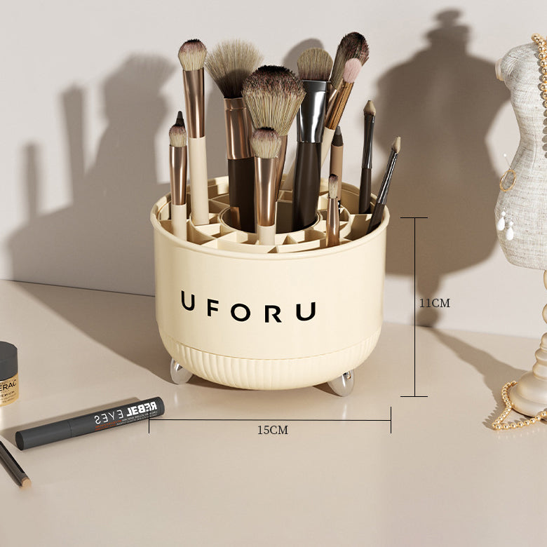 Rotary Makeup Brush Storage