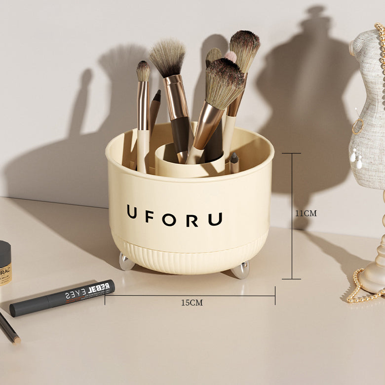 Rotary Makeup Brush Storage