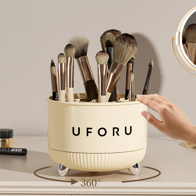 Rotary Makeup Brush Storage