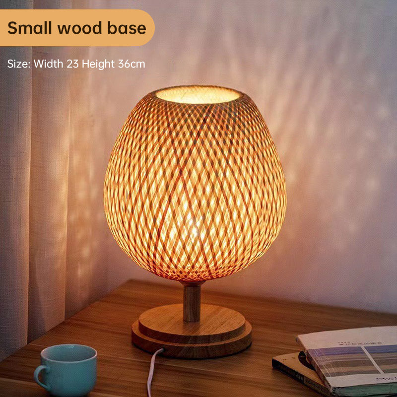 Zen Bamboo Woven Desk Lamp