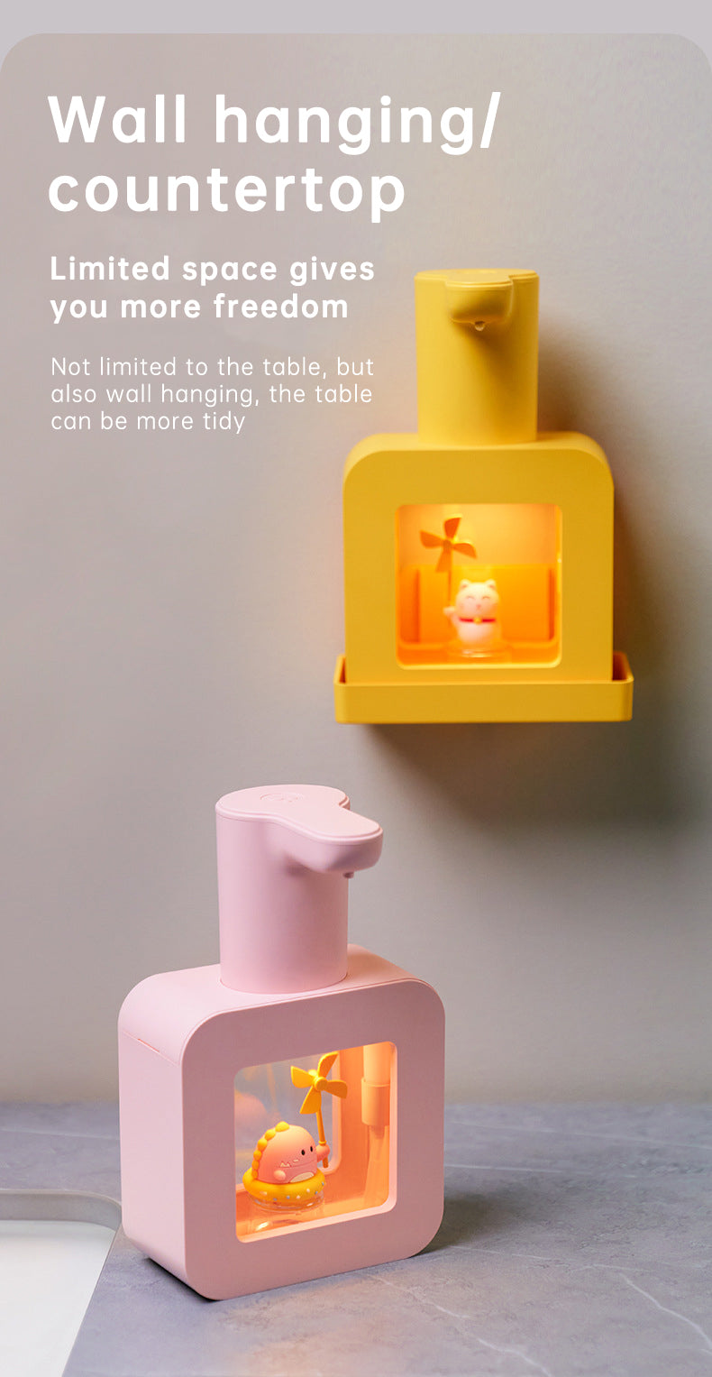 Cute Cat Rechargeable Touchless Automatic Soap Dispenser with Night Light