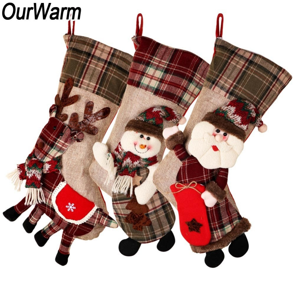 Large Santa Claus Christmas Stocking